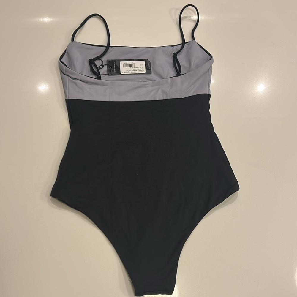 NWT Anthropologie x Tavik Scarlett Colorblock One-Piece Swimsuit, size s - Picture 9 of 10